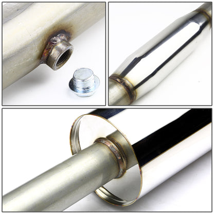 TUBERIA CATBACK CATBACK - 99-03 MITSUBISHI GALANT 4CYL - SINGLE ROLLED TIP - STAINLESS STEEL