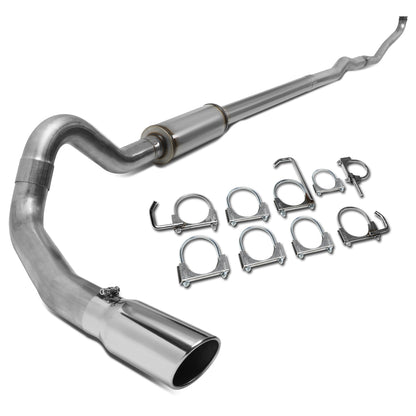 TUBERIA CATBACK CATBACK - 93-00 CHEVY C2500,C3500,K2500,K3500 6.5 TURBO DIESEL - SINGLE TIP - STAINLESS STEEL