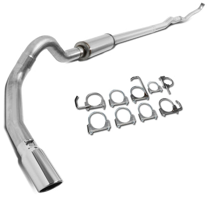 TUBERIA CATBACK CATBACK - 93-00 CHEVY C2500,C3500,K2500,K3500 6.5 TURBO DIESEL - SINGLE TIP - STAINLESS STEEL