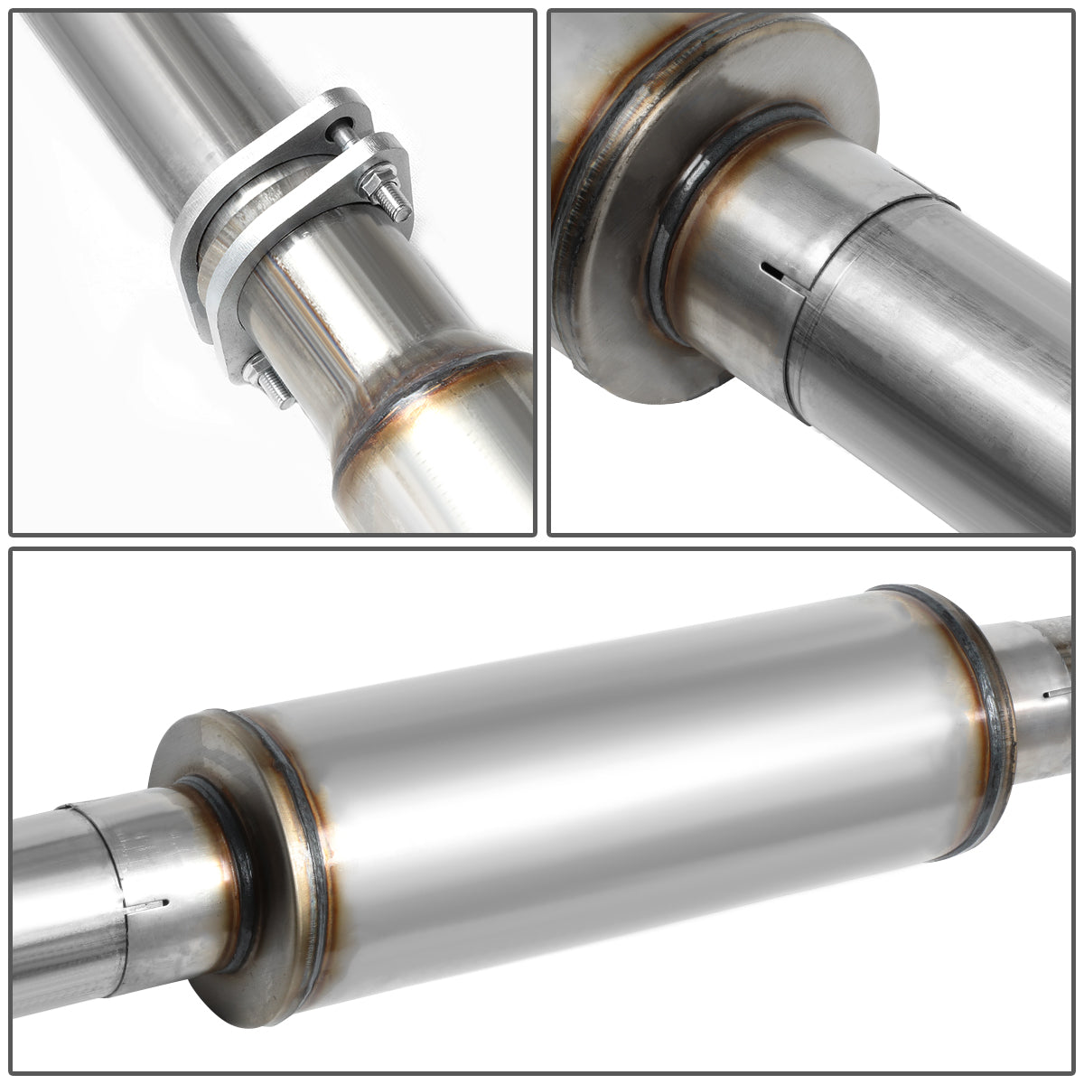 TUBERIA CATBACK CATBACK - 93-00 CHEVY C2500,C3500,K2500,K3500 6.5 TURBO DIESEL - SINGLE TIP - STAINLESS STEEL