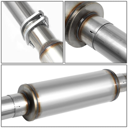 TUBERIA CATBACK CATBACK - 93-00 CHEVY C2500,C3500,K2500,K3500 6.5 TURBO DIESEL - SINGLE TIP - STAINLESS STEEL