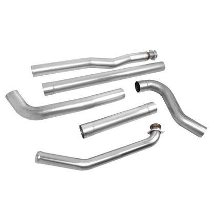 TUBERIA CATBACK CATBACK - 93-00 CHEVY C2500,C3500,K2500,K3500 6.5 TURBO DIESEL - SINGLE TIP - STRAIGHT PIPE - STAINLESS STEEL