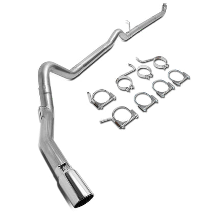 TUBERIA CATBACK CATBACK - 01-07 GMC SIERRA 2500 HD 6.6 / 01-06 GMC SIERRA 3500 6.6 / 2007 GMC SIERRA 3500 HD 6.6 / 2007 GMC SIERRA 2500 HD CLASSIC 6.6 / 2007 GMC SIERRA 3500 CLASSIC 6.6 / 01-07 CHEVY SILVERADO 2500 - DOWN PIPE - SINGLE TIP - STRAIGHT PIPE