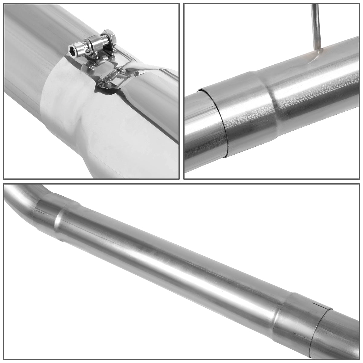 TUBERIA CATBACK CATBACK - 01-07 GMC SIERRA 2500 HD 6.6 / 01-06 GMC SIERRA 3500 6.6 / 2007 GMC SIERRA 3500 HD 6.6 / 2007 GMC SIERRA 2500 HD CLASSIC 6.6 / 2007 GMC SIERRA 3500 CLASSIC 6.6 / 01-07 CHEVY SILVERADO 2500 - DOWN PIPE - SINGLE TIP - STRAIGHT PIPE