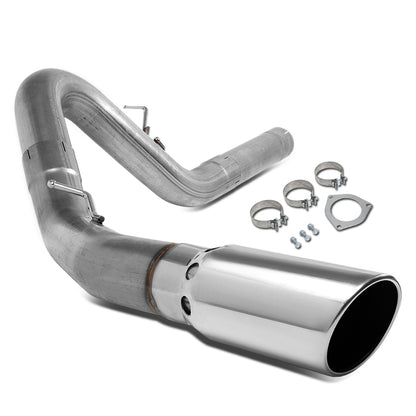 TUBERIA CATBACK FILTER BACK EXHAUST - 07-10 CHEVY SILVERADO 2500HD 3500HD 6.6L TURBO DIESEL / 07-10 GMC SIERRA 2500HD 3500HD 6.6L TURBO DIESEL - SINGLE TIP - STAINLESS STEEL