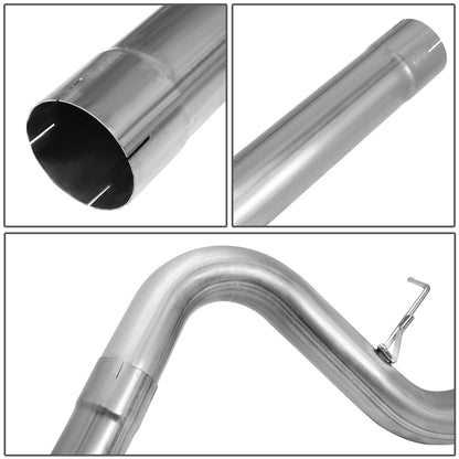 TUBERIA CATBACK FILTER BACK EXHAUST - 07-10 CHEVY SILVERADO 2500HD 3500HD 6.6L TURBO DIESEL / 07-10 GMC SIERRA 2500HD 3500HD 6.6L TURBO DIESEL - SINGLE TIP - STAINLESS STEEL