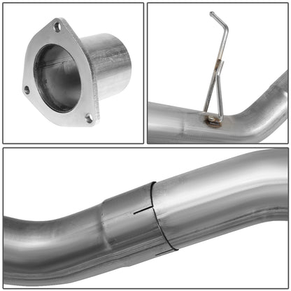 TUBERIA CATBACK FILTER BACK EXHAUST - 07-10 CHEVY SILVERADO 2500HD 3500HD 6.6L TURBO DIESEL / 07-10 GMC SIERRA 2500HD 3500HD 6.6L TURBO DIESEL - SINGLE TIP - STAINLESS STEEL