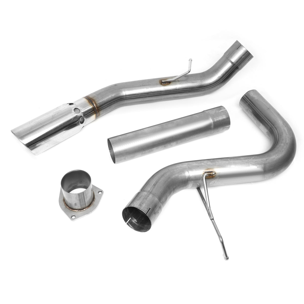 TUBERIA CATBACK FILTER BACK EXHAUST - 07-10 CHEVY SILVERADO 2500HD 3500HD 6.6L TURBO DIESEL / 07-10 GMC SIERRA 2500HD 3500HD 6.6L TURBO DIESEL - SINGLE TIP - STAINLESS STEEL