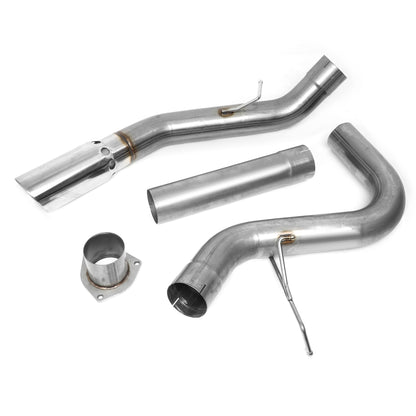 TUBERIA CATBACK FILTER BACK EXHAUST - 07-10 CHEVY SILVERADO 2500HD 3500HD 6.6L TURBO DIESEL / 07-10 GMC SIERRA 2500HD 3500HD 6.6L TURBO DIESEL - SINGLE TIP - STAINLESS STEEL