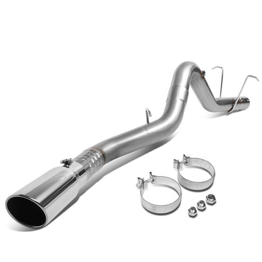 TUBERIA CATBACK FILTER BACK EXHAUST - 11-18 CHEVY SILVERADO 2500HD 3500HD 6.6L TURBO DIESEL / 11-18 GMC SIERRA 2500HD 3500HD 6.6L TURBO DIESEL - SINGLE TIP - STAINLESS STEEL