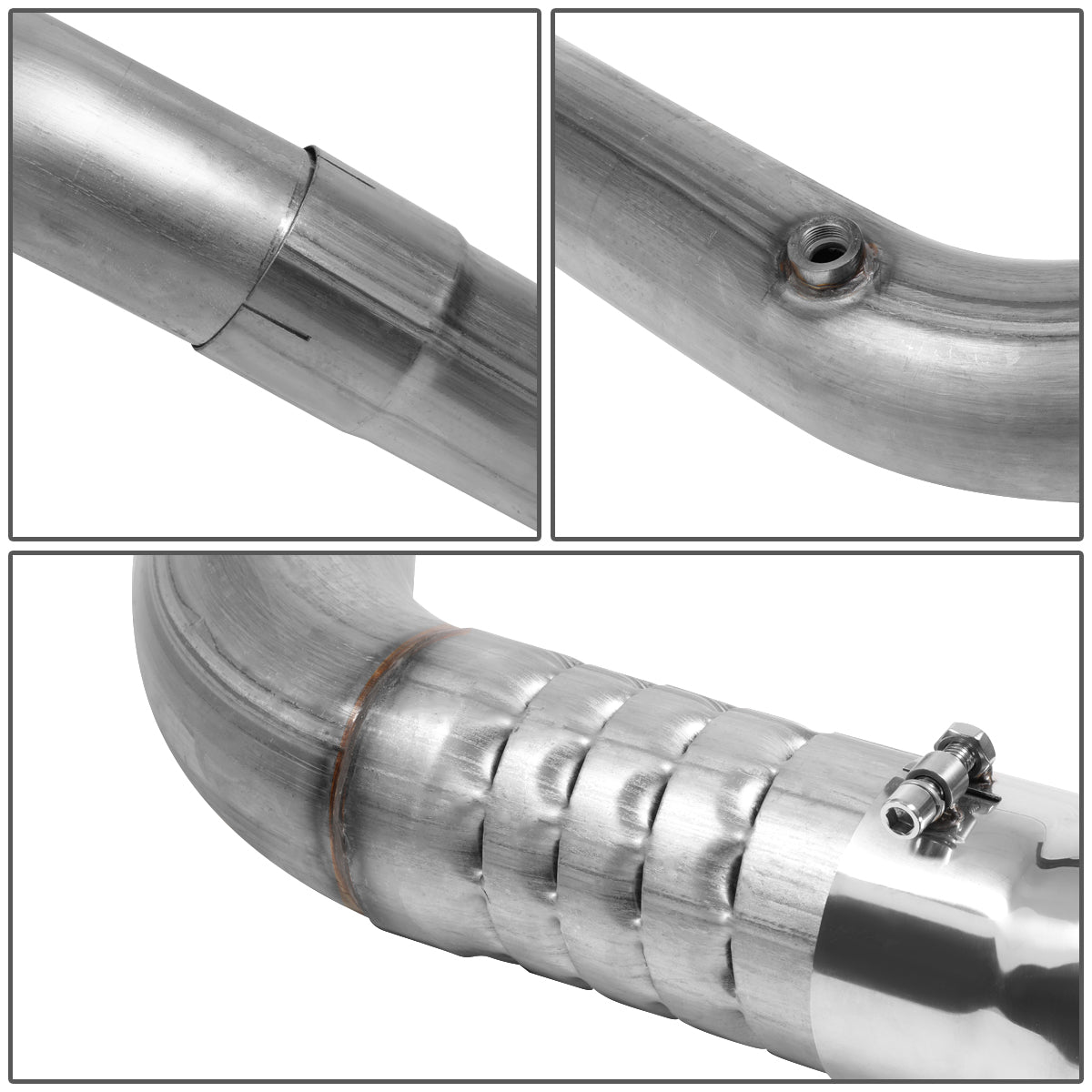 TUBERIA CATBACK FILTER BACK EXHAUST - 11-18 CHEVY SILVERADO 2500HD 3500HD 6.6L TURBO DIESEL / 11-18 GMC SIERRA 2500HD 3500HD 6.6L TURBO DIESEL - SINGLE TIP - STAINLESS STEEL