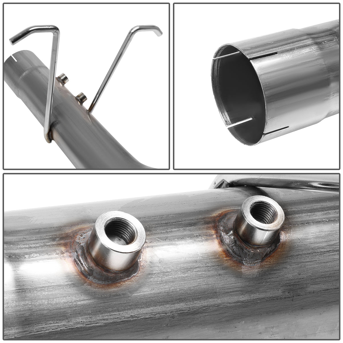 TUBERIA CATBACK FILTER BACK EXHAUST - 11-18 CHEVY SILVERADO 2500HD 3500HD 6.6L TURBO DIESEL / 11-18 GMC SIERRA 2500HD 3500HD 6.6L TURBO DIESEL - SINGLE TIP - STAINLESS STEEL