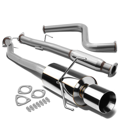 TUBERIA CATBACK CATBACK - 90-93 HONDA ACCORD - SINGLE ROLLED TIP - STAINLESS STEEL