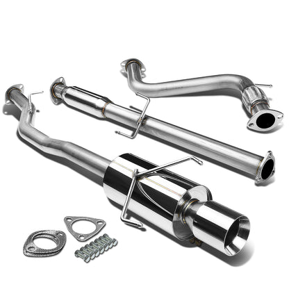 TUBERIA CATBACK CATBACK - 94-97 HONDA ACCORD 4CYL - SINGLE ROLLED TIP - STAINLESS STEEL