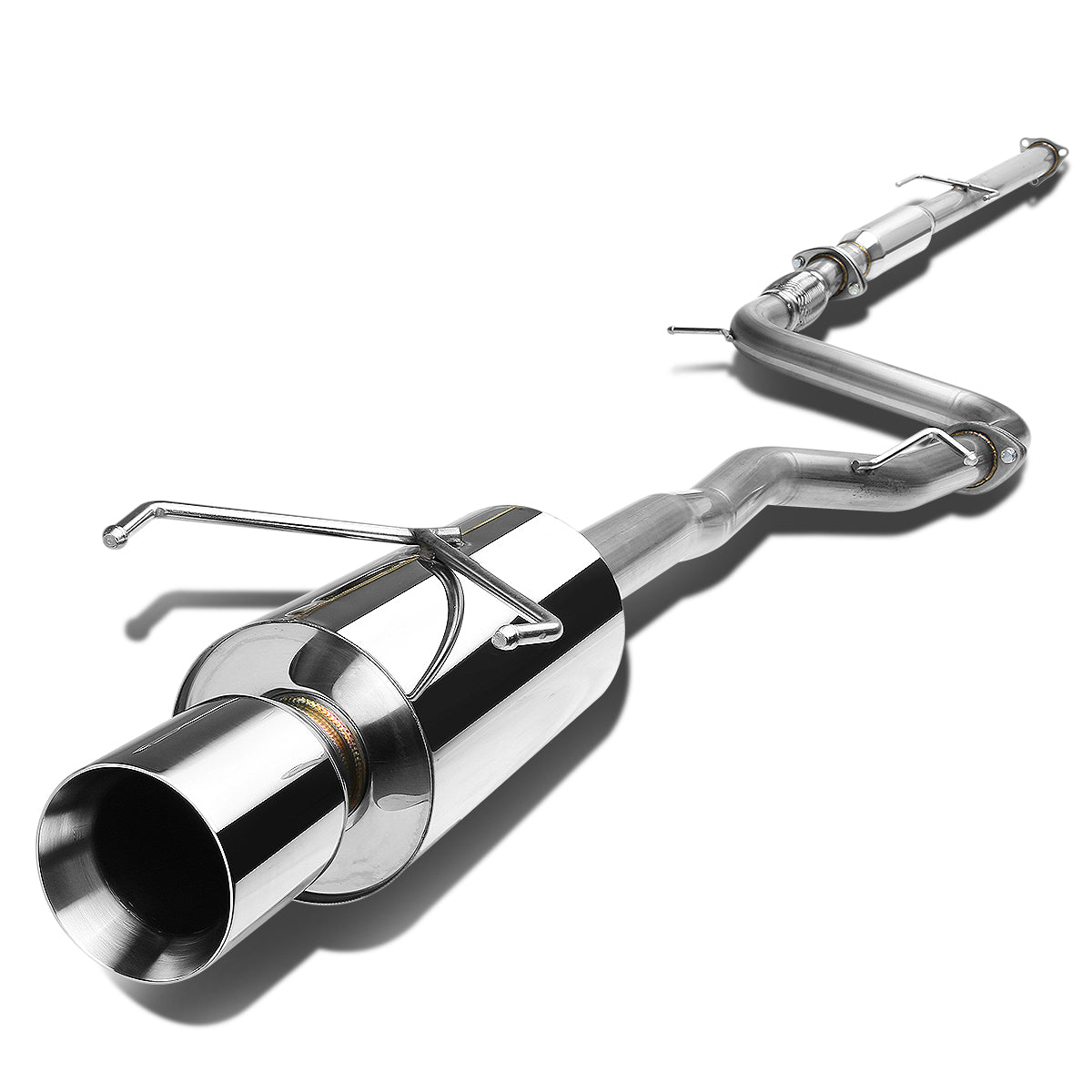 TUBERIA CATBACK CATBACK - 94-97 HONDA ACCORD 4CYL - SINGLE ROLLED TIP - STAINLESS STEEL