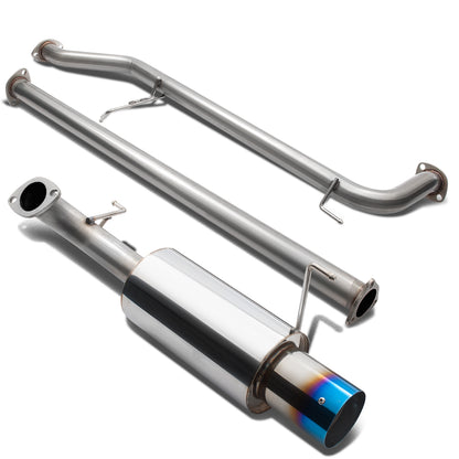 TUBERIA CATBACK CATBACK - 98-02 HONDA ACCORD 98-02 4CYL - SINGLE BURNT TIP - STAINLESS STEEL