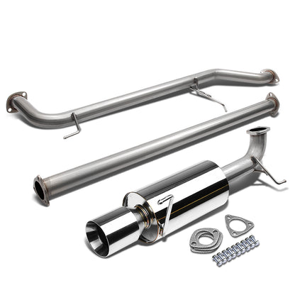 TUBERIA CATBACK CATBACK - 98-02 HONDA ACCORD 98-02 4CYL - SINGLE ROLLED TIP - STAINLESS STEEL