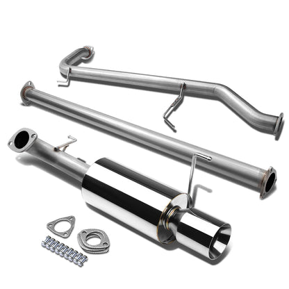 TUBERIA CATBACK CATBACK - 98-02 HONDA ACCORD 98-02 4CYL - SINGLE ROLLED TIP - STAINLESS STEEL