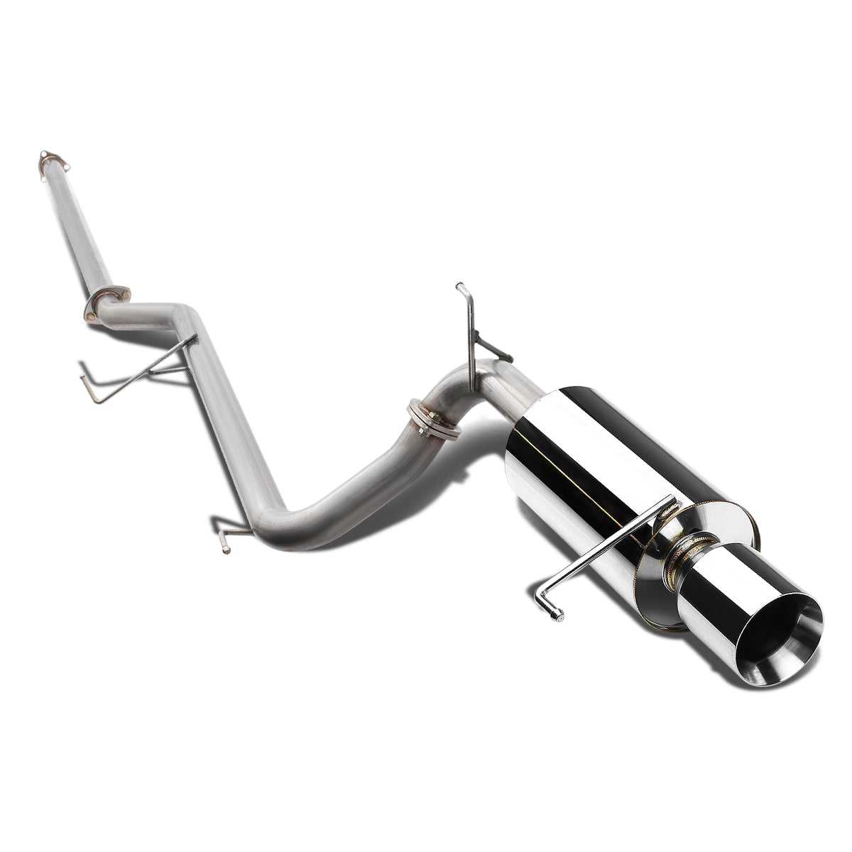 TUBERIA CATBACK CATBACK - 98-02 HONDA ACCORD 98-02 4CYL - SINGLE ROLLED TIP - STAINLESS STEEL