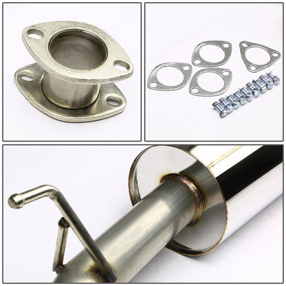 TUBERIA CATBACK CATBACK - 98-02 HONDA ACCORD 98-02 4CYL - SINGLE ROLLED TIP - STAINLESS STEEL