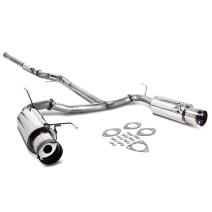 TUBERIA CATBACK CATBACK - 98-02 HONDA ACCORD V6 - DUAL BURNT TIP - STAINLESS STEEL