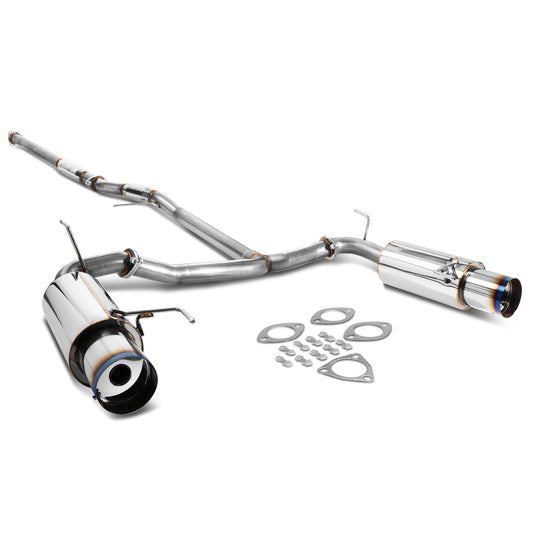 TUBERIA CATBACK CATBACK - 98-02 HONDA ACCORD V6 - DUAL BURNT TIP - STAINLESS STEEL