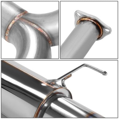 TUBERIA CATBACK CATBACK - 98-02 HONDA ACCORD V6 - DUAL BURNT TIP - STAINLESS STEEL