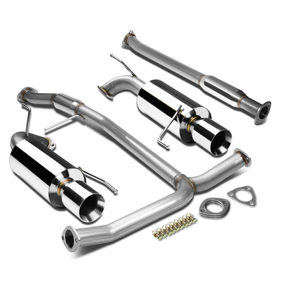 TUBERIA CATBACK CATBACK - 98-02 HONDA ACCORD V6 - DUAL ROLLED TIP - STAINLESS STEEL