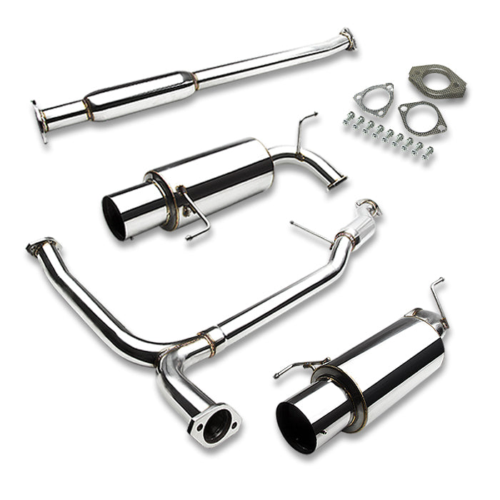 TUBERIA CATBACK CATBACK - 98-02 HONDA ACCORD V6 - DUAL TIP - STAINLESS STEEL