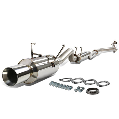 TUBERIA CATBACK CATBACK - 01-05 HONDA CIVIC DX / LX - SINGLE ROLLED TIP - STAINLESS STEEL