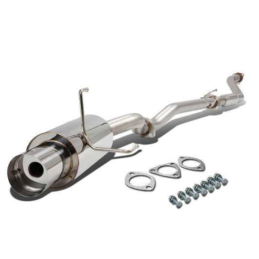 TUBERIA CATBACK CATBACK - 02-05 HONDA CIVC SI - SINGLE TIP - STAINLESS STEEL