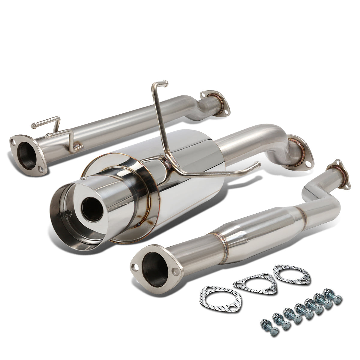 TUBERIA CATBACK CATBACK - 02-05 HONDA CIVC SI - SINGLE TIP - STAINLESS STEEL