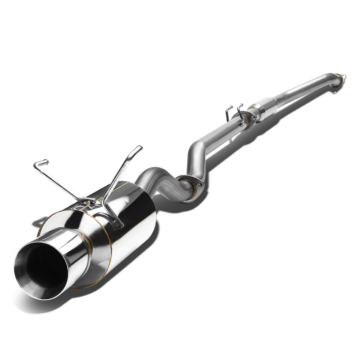 TUBERIA CATBACK CATBACK - 02-05 HONDA CIVC SI - SINGLE ROLLED TIP - STAINLESS STEEL
