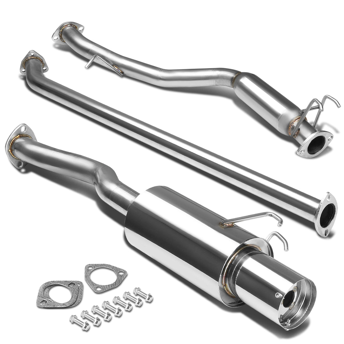 TUBERIA CATBACK CATBACK - 06-08 HONDA CIVIC EX - SINGLE TIP - STAINLESS STEEL
