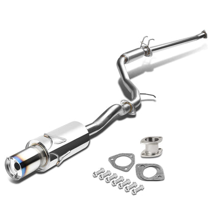 TUBERIA CATBACK CATBACK - 06-08 HONDA CIVIC EX - SINGLE BURNT TIP - STAINLESS STEEL