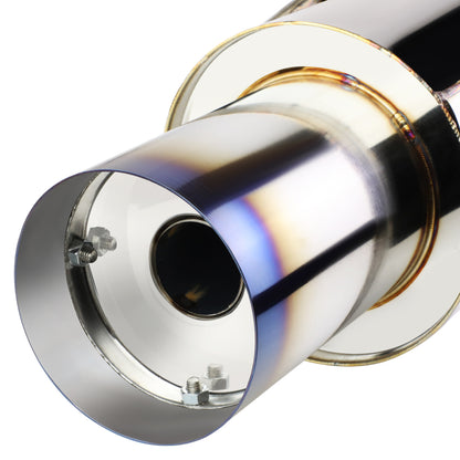 TUBERIA CATBACK CATBACK - 06-08 HONDA CIVIC EX - SINGLE BURNT TIP - STAINLESS STEEL