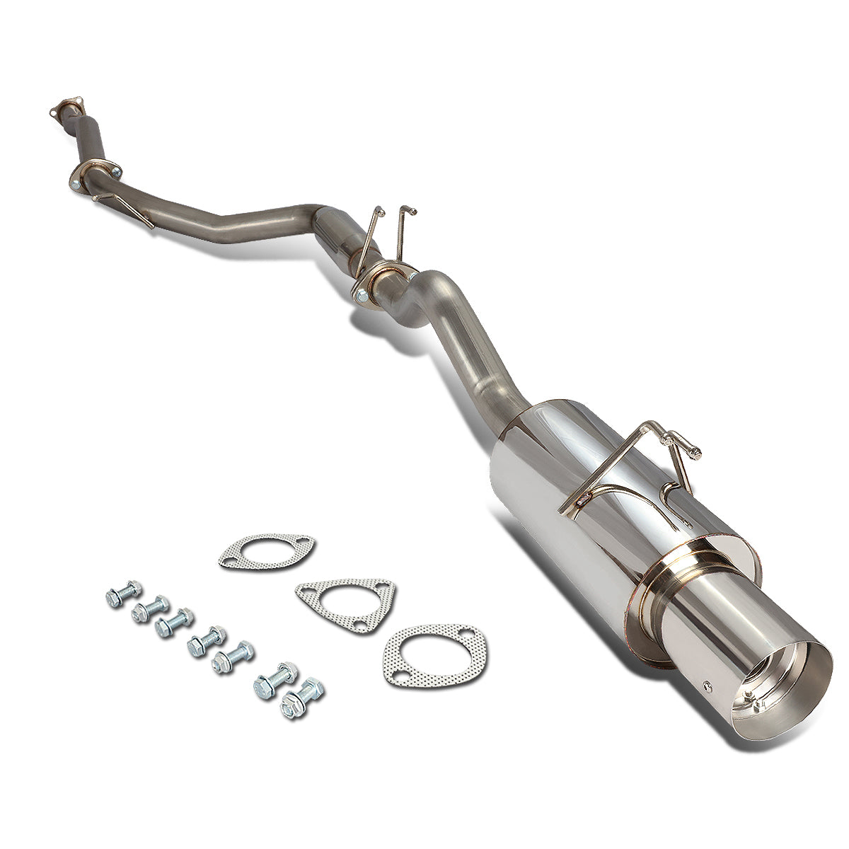 TUBERIA CATBACK CATBACK - 06-08 HONDA CIVIC SI - SINGLE TIP - STAINLESS STEEL