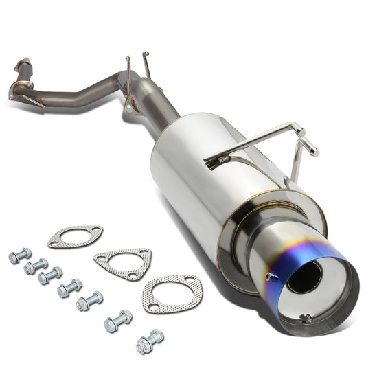 TUBERIA CATBACK CATBACK - 06-08 HONDA CIVIC SI - SINGLE BURNT TIP - STAINLESS STEEL