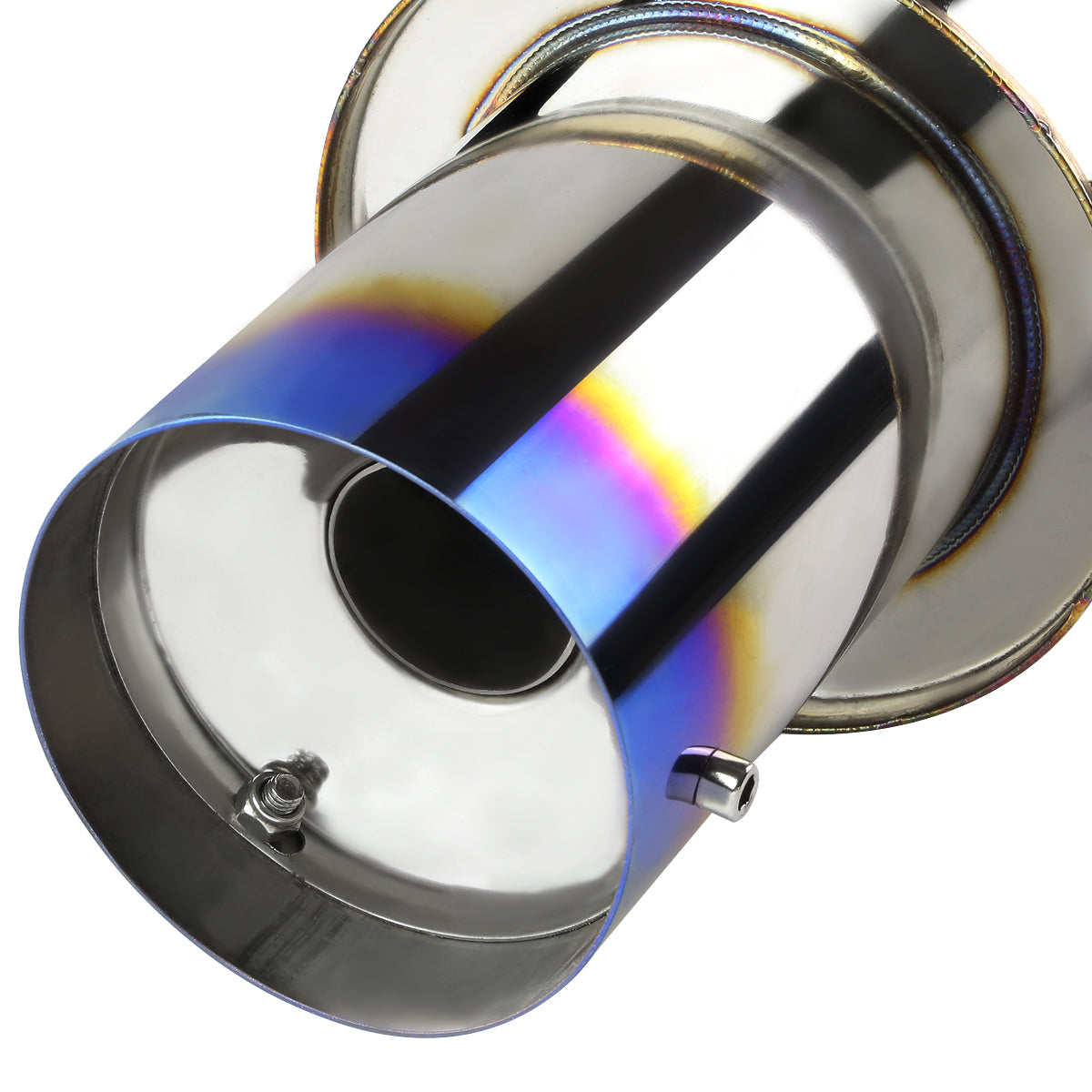 TUBERIA CATBACK CATBACK - 06-08 HONDA CIVIC SI - SINGLE BURNT TIP - STAINLESS STEEL