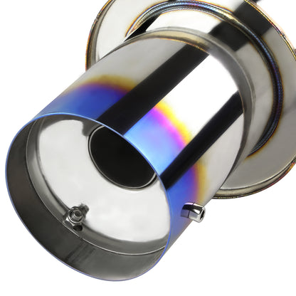 TUBERIA CATBACK CATBACK - 06-08 HONDA CIVIC SI - SINGLE BURNT TIP - STAINLESS STEEL