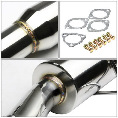 TUBERIA CATBACK CATBACK - 12-15 HONDA CIVIC 2DR COUPE FG3 - SINGLE TIP - STAINLESS STEEL