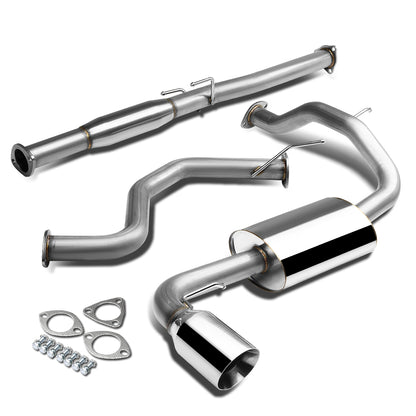 TUBERIA CATBACK CATBACK - 88-91 HONDA CIVIC - SINGLE ROLLED TIP - STAINLESS STEEL