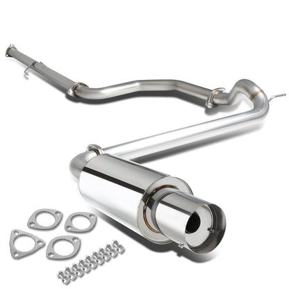 TUBERIA CATBACK CATBACK - 88-91 HONDA CIVIC 4-DOOR - SINGLE TIP - STAINLESS STEEL