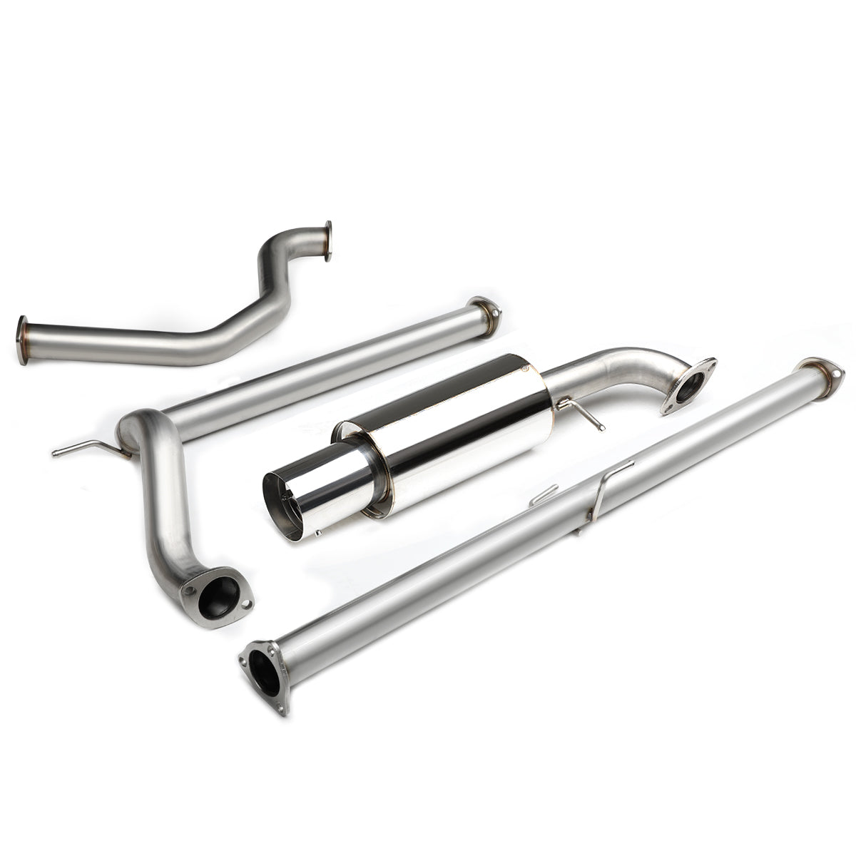 TUBERIA CATBACK CATBACK - 88-91 HONDA CIVIC 4-DOOR - SINGLE TIP - STAINLESS STEEL
