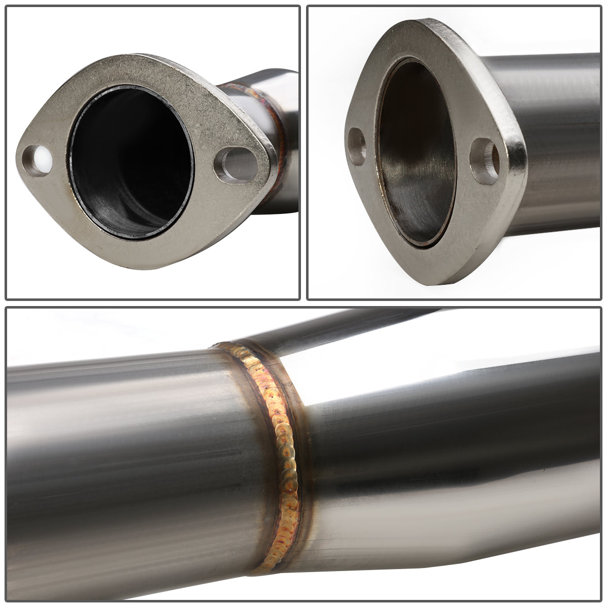 TUBERIA CATBACK CATBACK - 92-95 HONDA CIVIC EX/DX/LX / 96-00 HONDA CIVIC EX/GX/SI - 2/4DR ONLY - SINGLE TIP - STAINLESS STEEL