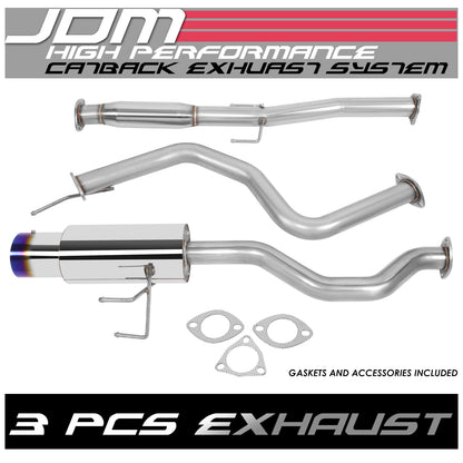 TUBERIA CATBACK CATBACK - 92-95 HONDA CIVIC EX/DX/LX / 96-00 HONDA CIVIC EX/GX/SI - 2/4DR ONLY - SINGLE TIP - STAINLESS STEEL