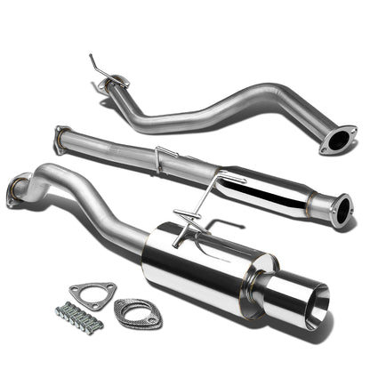 TUBERIA CATBACK CATBACK - 92-00 HONDA CIVIC 2/4-DOOR - SINGLE ROLLED TIP - STAINLESS STEEL