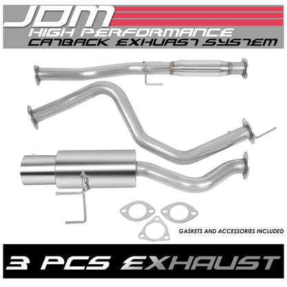 TUBERIA CATBACK CATBACK - 92-95 HONDA CIVIC 3-DOOR - SINGLE TIP - STAINLESS STEEL