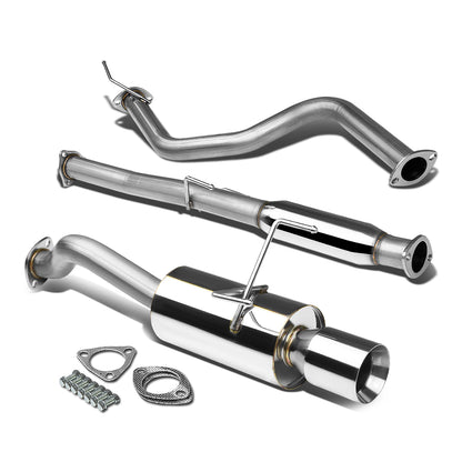 TUBERIA CATBACK CATBACK - 92-95 HONDA CIVIC 3-DOOR - SINGLE ROLLED TIP - STAINLESS STEEL