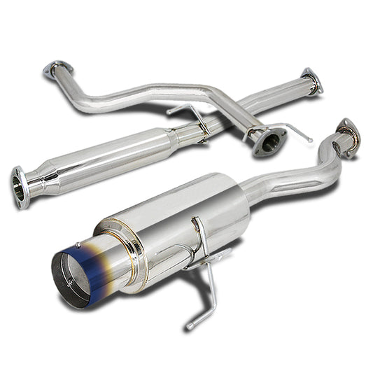 TUBERIA CATBACK CATBACK - 96-00 HONDA CIVIC 3-DOOR - SINGLE BURNT TIP - STAINLESS STEEL